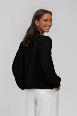 Keep Me Close Sweater - Black