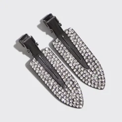 Kitsch Metal Rhinestone Creaseless Clips - 2pc