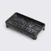 Kitsch Recycled Plastic Self Draining Soap Dish - Black