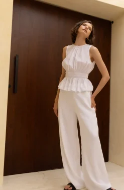 Linen Fever Pant - White