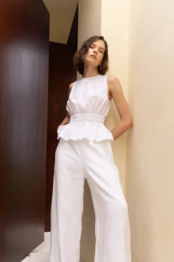 Linen Fever Pant - White