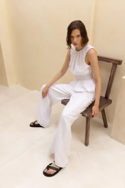 Linen Fever Pant - White