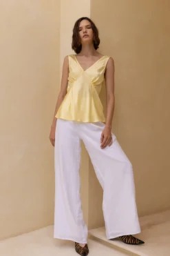 Linen Fever Pant - White