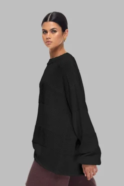 Open My Heart Jumper - Black