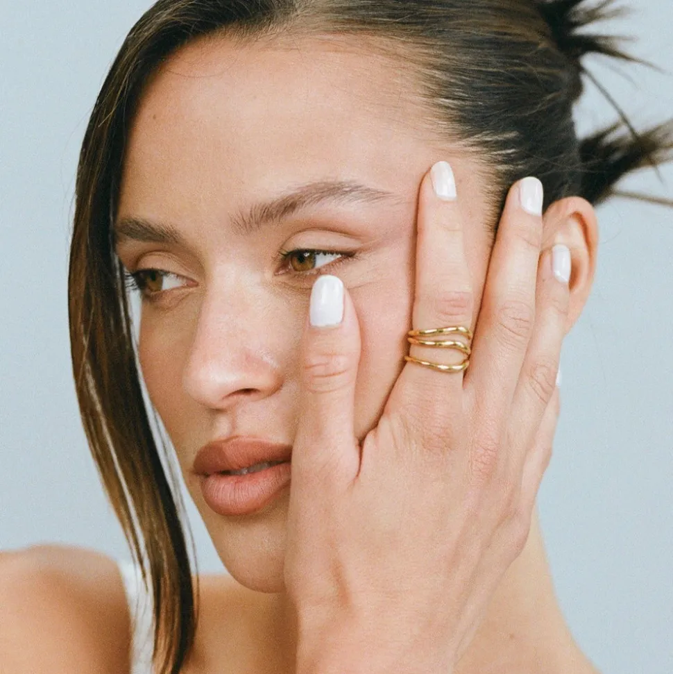 Porter Jewellery - Triple Wave Ring Set - Gold