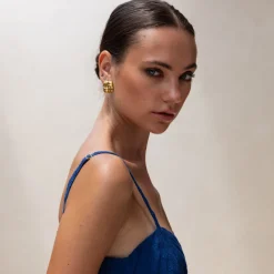 Porter Jewellery - Baby Cushion Earrings- Gold