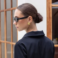 Porter Jewellery - Baby Cushion Earrings- Gold