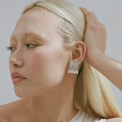 Porter Jewellery - Caterpillar Earrings - Silver