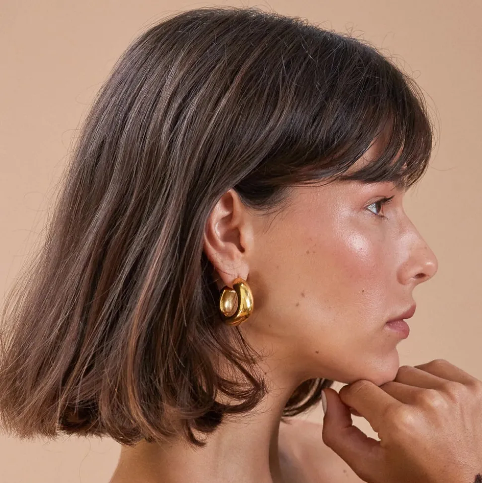 Porter Jewellery - Dina Hoops - Gold