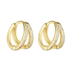 Porter Jewellery - Double Angel Huggies - Gold