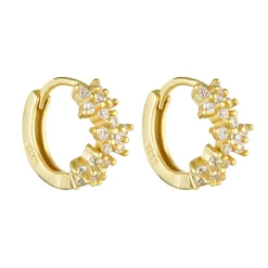Porter Jewellery - Galaxy Huggies - Gold/Clear
