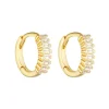 Porter Jewellery - Gemini Huggies - Gold/Clear
