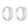 Porter Jewellery - Gemini Huggies - Sterling/Clear