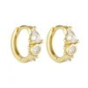 Porter Jewellery - Heirloom Huggies - Gold/Clear