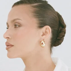 Porter Jewellery - Heritage Earrings - Gold/Garnet