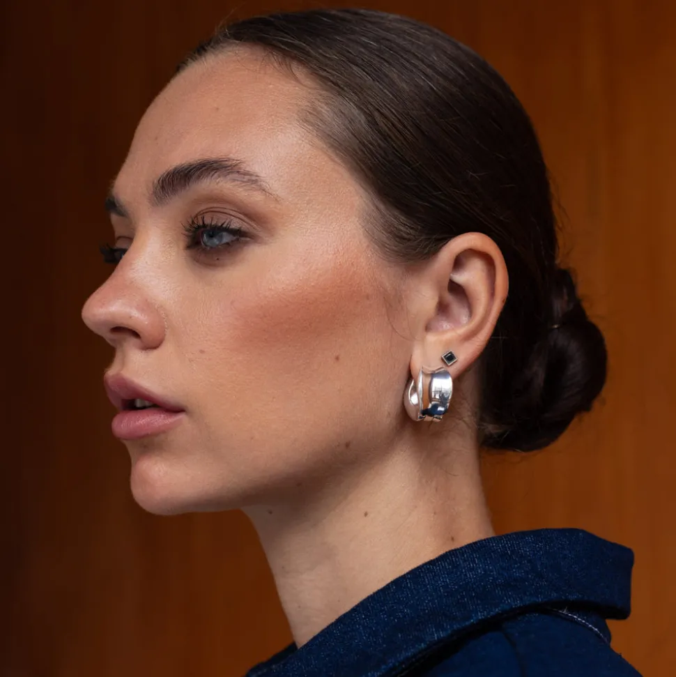 Porter Jewellery - Heritage Hoops - Silver