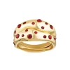 Porter Jewellery - Mali Ring Set - Gold/Garnet