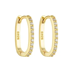 Porter Jewellery - Oval Angel Hoops- Gold 15mm