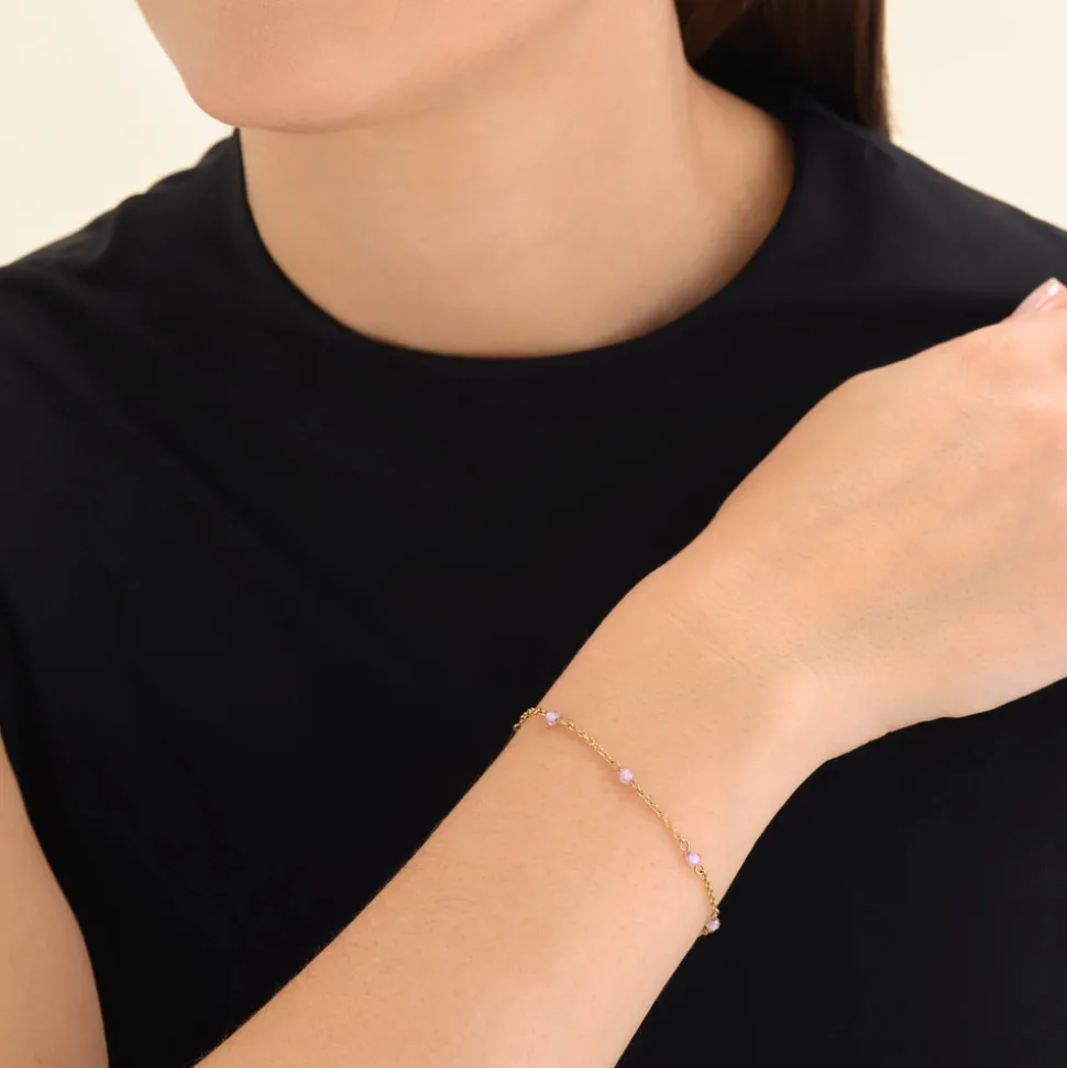 Rosefield - Pink Stone Bracelet