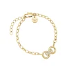 Rosefield Chunky Bow Link Studs Bracelet - Gold