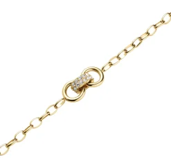 Rosefield Chunky Bow Link Studs Bracelet - Gold