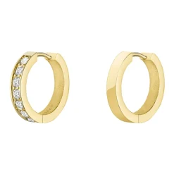 Rosefield Crystal Hoops - Gold