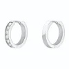 Rosefield Crystal Hoops - Silver