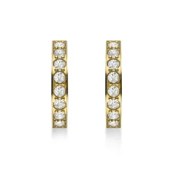 Rosefield Crystal Hoops - Gold