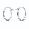 Rosefield Large Hoops Silver