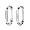 Rosefield Large Oval Hoops - Silver