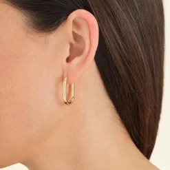 Rosefield Large Oval Hoops - Gold