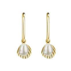 Rosefield Shell & Pearl Drop Earring - Gold