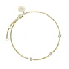 Rosefield Triple Crystal Dot Chain Bracelet - Gold