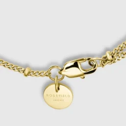 Rosefield Triple Crystal Dot Chain Bracelet - Gold