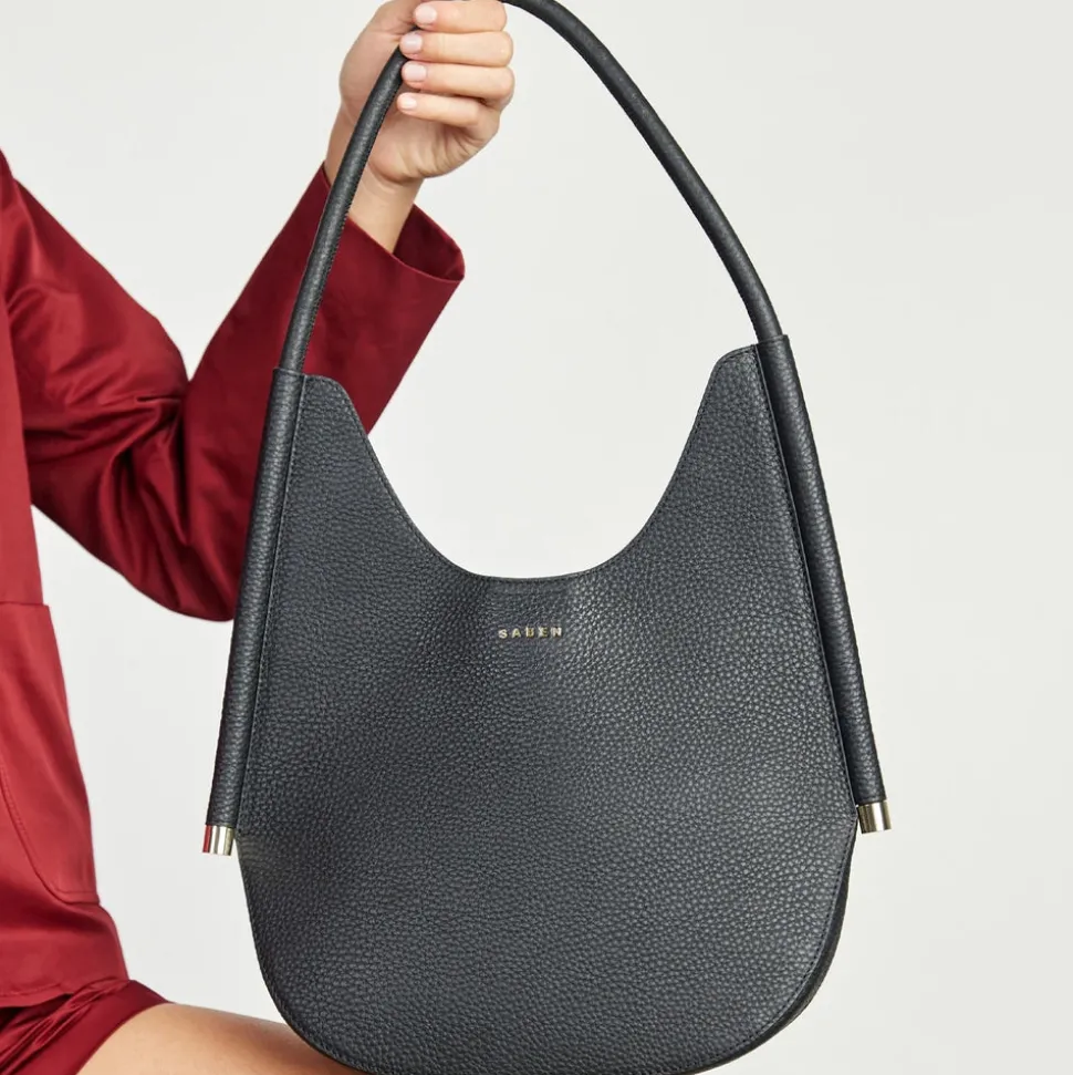 Saben - Asher Shoulder Bag - Black + Bronze