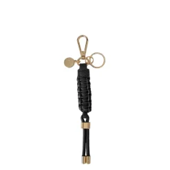 Saben - Charm Keyring - Black Plait