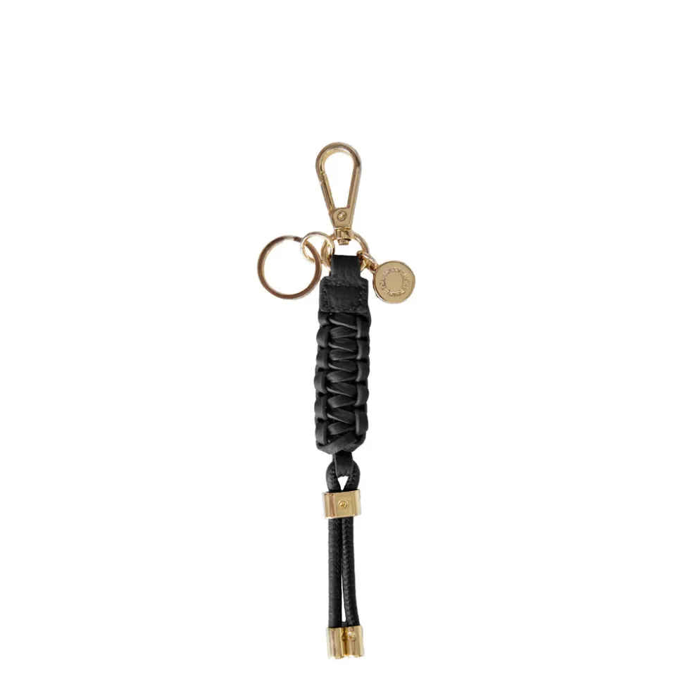 Saben - Charm Keyring - Black Plait