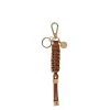 Saben - Charm Keyring - Tan Plait