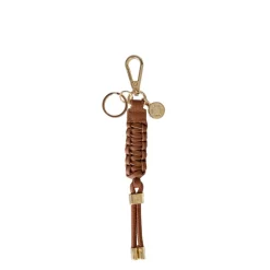 Saben - Charm Keyring - Tan Plait