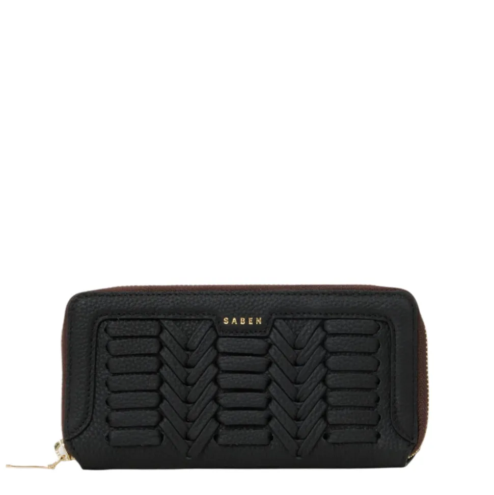 Saben - Lyric Wallet - Black Macro Weave