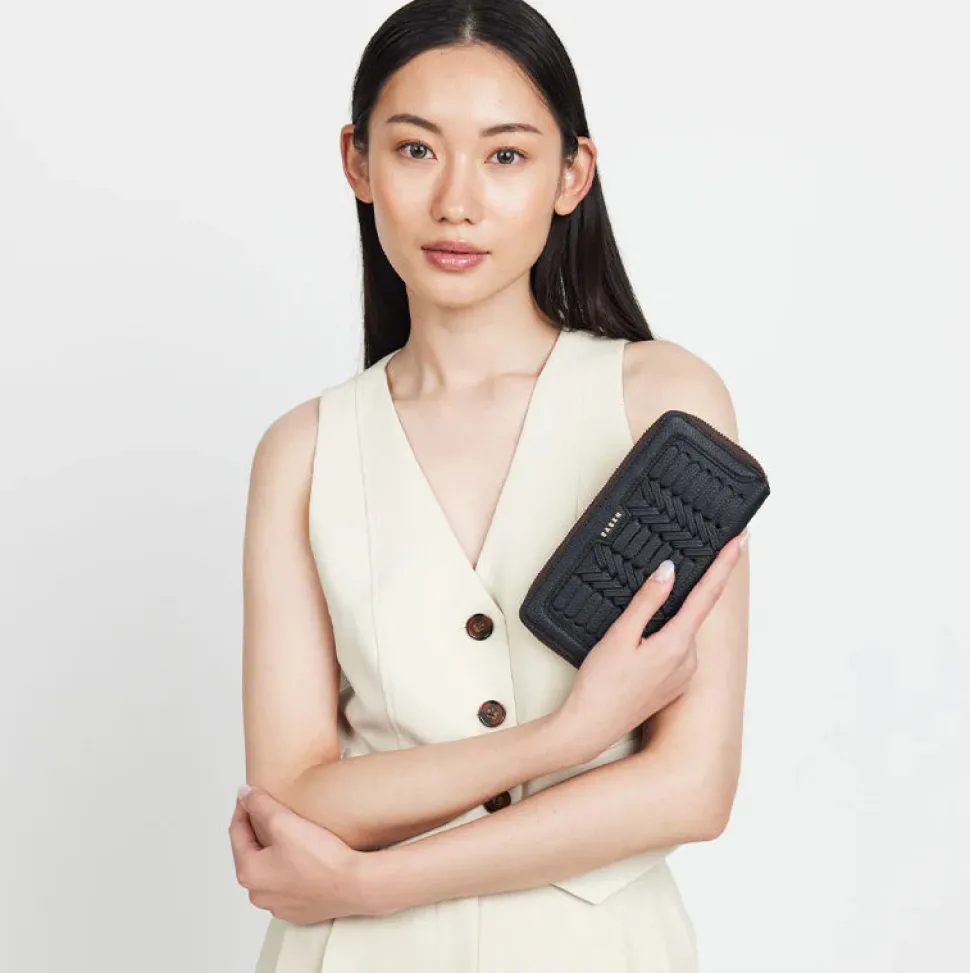 Saben - Lyric Wallet - Black Macro Weave