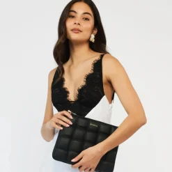 Saben - Matilda Shoulder Bag - Black Woven