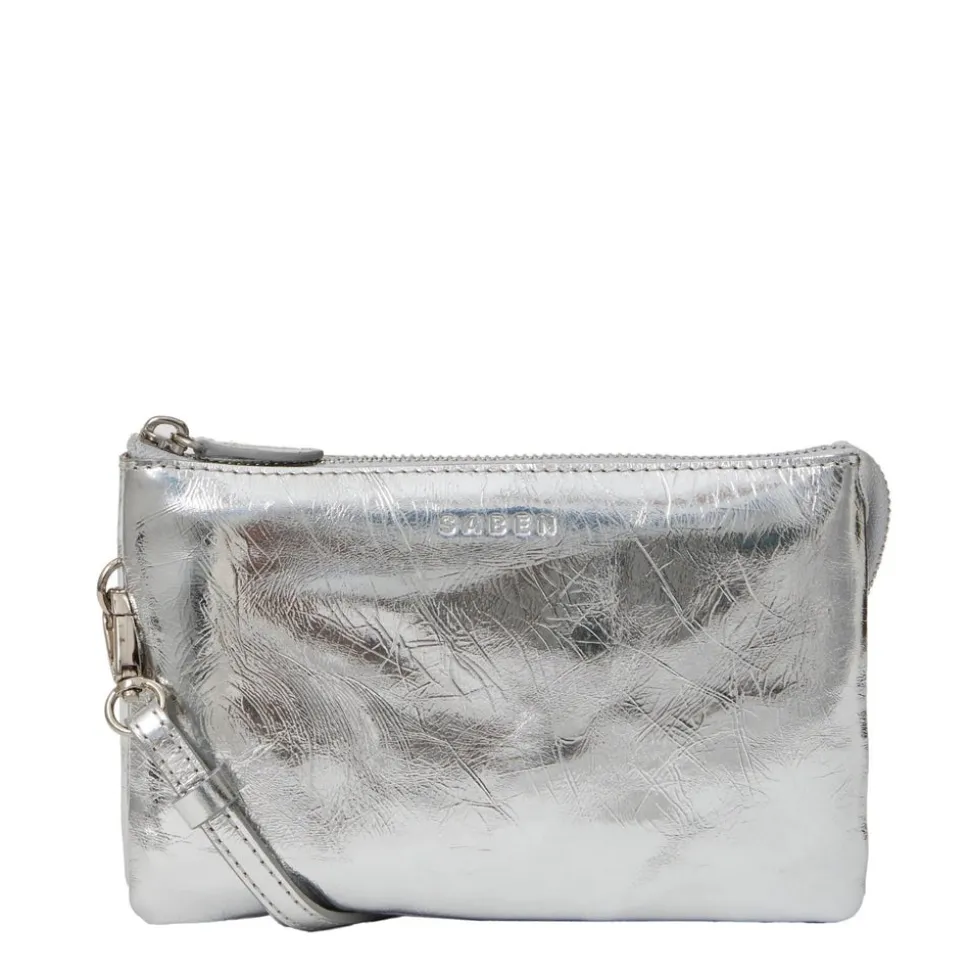 Saben - Tilly Cross Body - Silver Crinkle
