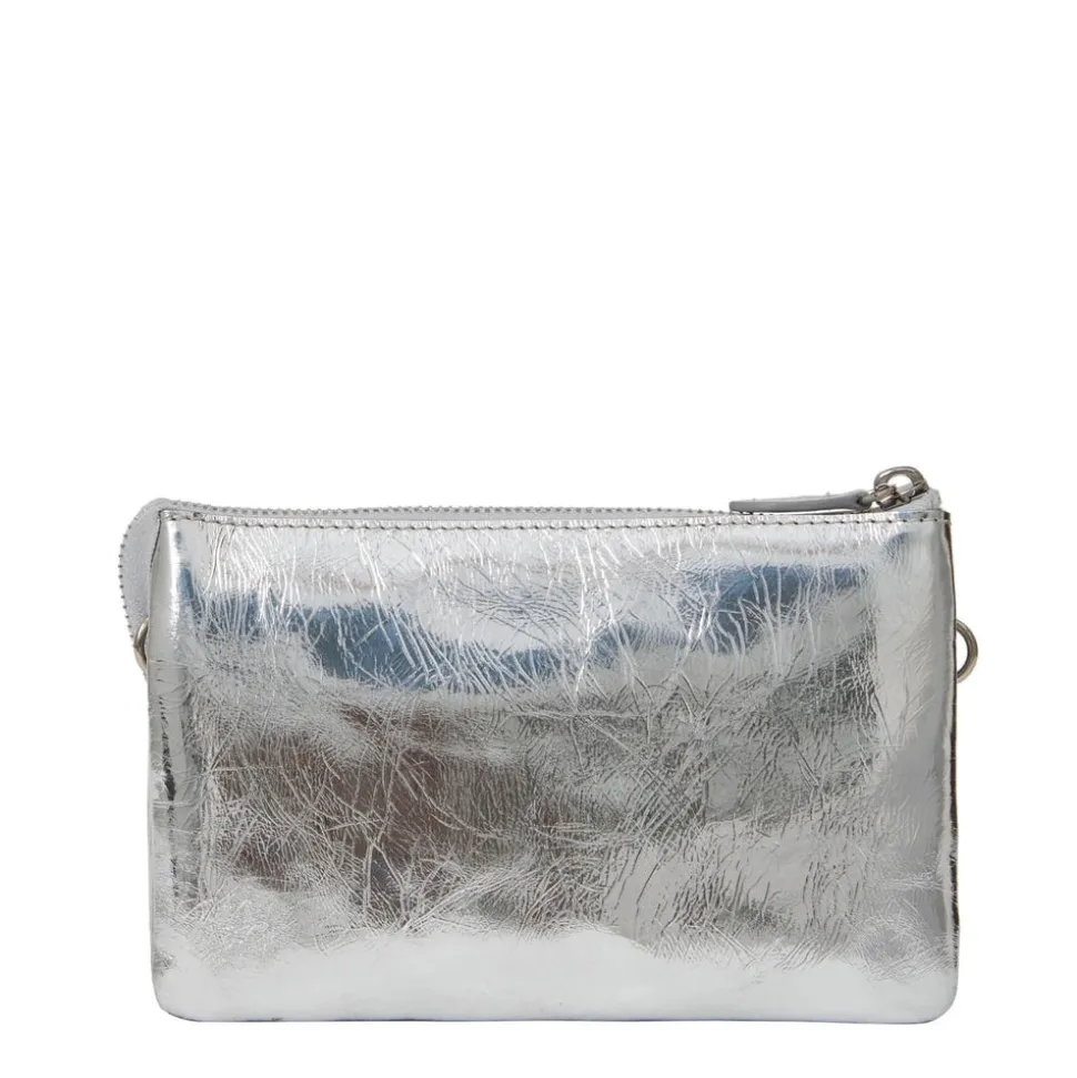 Saben - Tilly Cross Body - Silver Crinkle