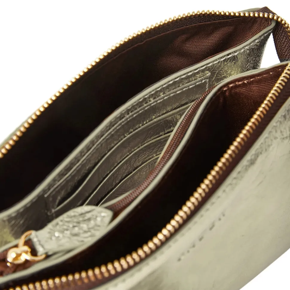 Saben - Tilly Cross Body - Light Gold Crinkle