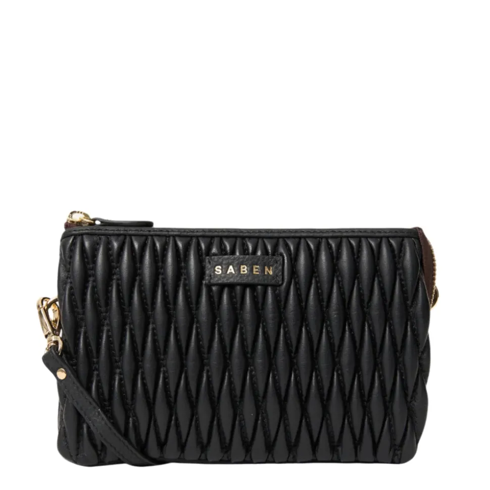 Saben - Tilly Crossbody - Black Diamond Quilt