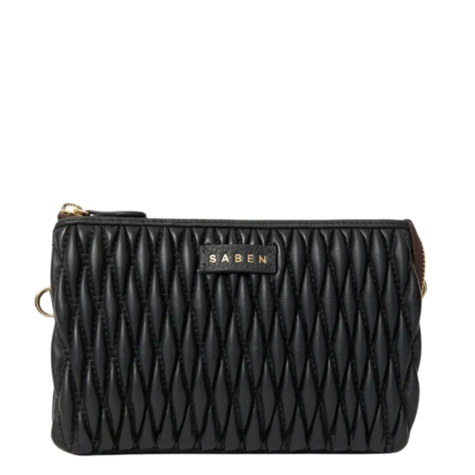 Saben - Tilly Crossbody - Black Diamond Quilt