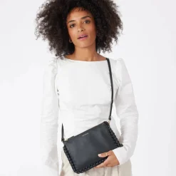 Saben - Tilly's Big Sis Crossbody - Black Plaited Edge