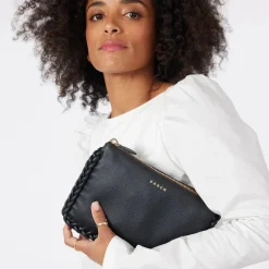 Saben - Tilly's Big Sis Crossbody - Black Plaited Edge