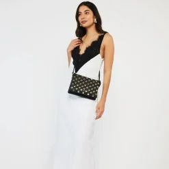 Saben - Tilly's Big Sis Crossbody - Black + Gold Stud